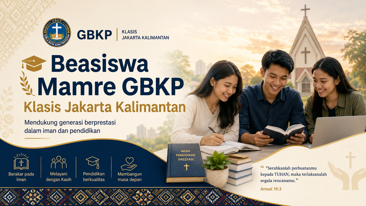 Beasiswa Mamre GBKP Klasis Jakarta Kalimantan 2026